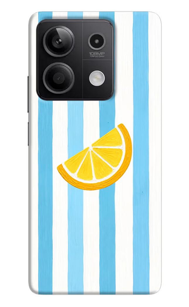 Summer Lemon Redmi Note 13 5G Hard Case Back Cover by Casekaro