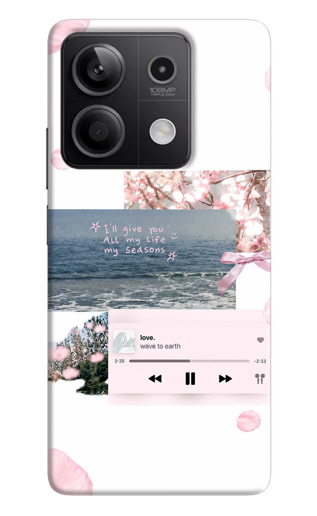 Wave to earth Redmi Note 13 5G Hard Case Back Cover by Casekaro