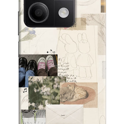 Soft Aesthetic Redmi Note 13 5G Hard Case Back Cover by Casekaro