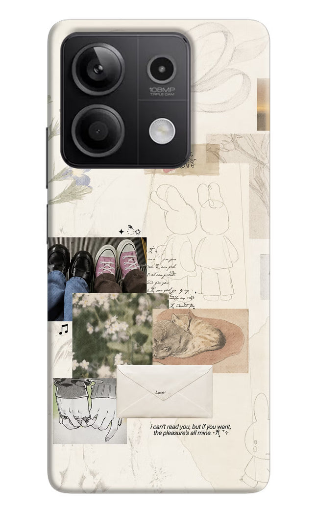 Soft Aesthetic Redmi Note 13 5G Hard Case Back Cover by Casekaro