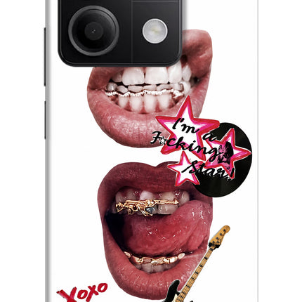 Rockstar Redmi Note 13 5G Hard Case Back Cover by Casekaro