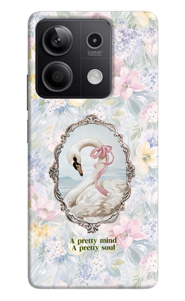 Pretty Mind Pretty Soul Redmi Note 13 5G Hard Case Back Cover by Casekaro