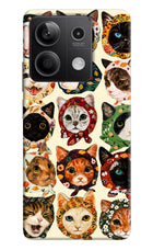 Cool Cat Redmi Note 13 5G Hard Case Back Cover by Casekaro