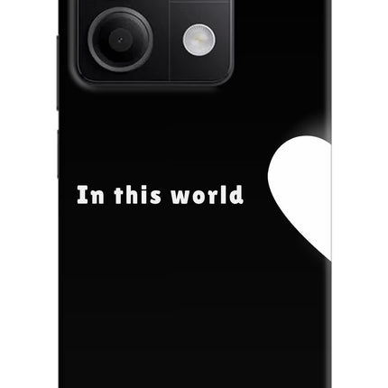 This World Redmi Note 13 5G Hard Case Back Cover by Casekaro