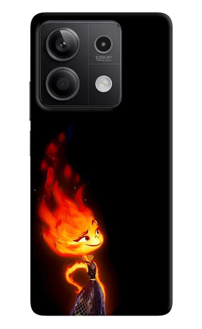 Ember Flame Redmi Note 13 5G Hard Case Back Cover by Casekaro