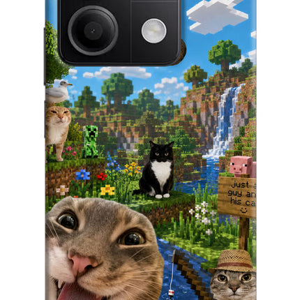 Minecraft Cat Chaos Redmi Note 13 5G Hard Case Back Cover by Casekaro