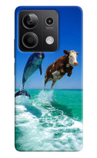 Dolphin vs Cow Redmi Note 13 5G Hard Case Back Cover by Casekaro