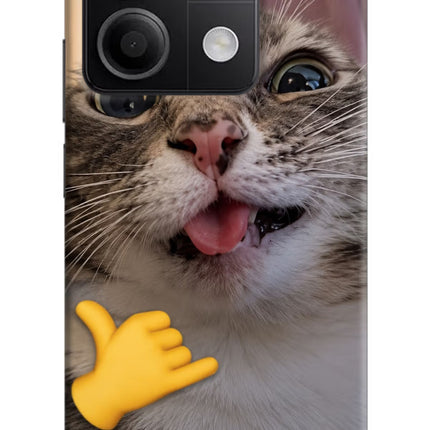 Silly Cat Call Redmi Note 13 5G Hard Case Back Cover by Casekaro