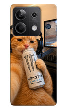 Gamer Cat Energy Redmi Note 13 5G Hard Case Back Cover by Casekaro