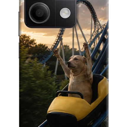 Rollercoaster Dog Redmi Note 13 5G Hard Case Back Cover by Casekaro