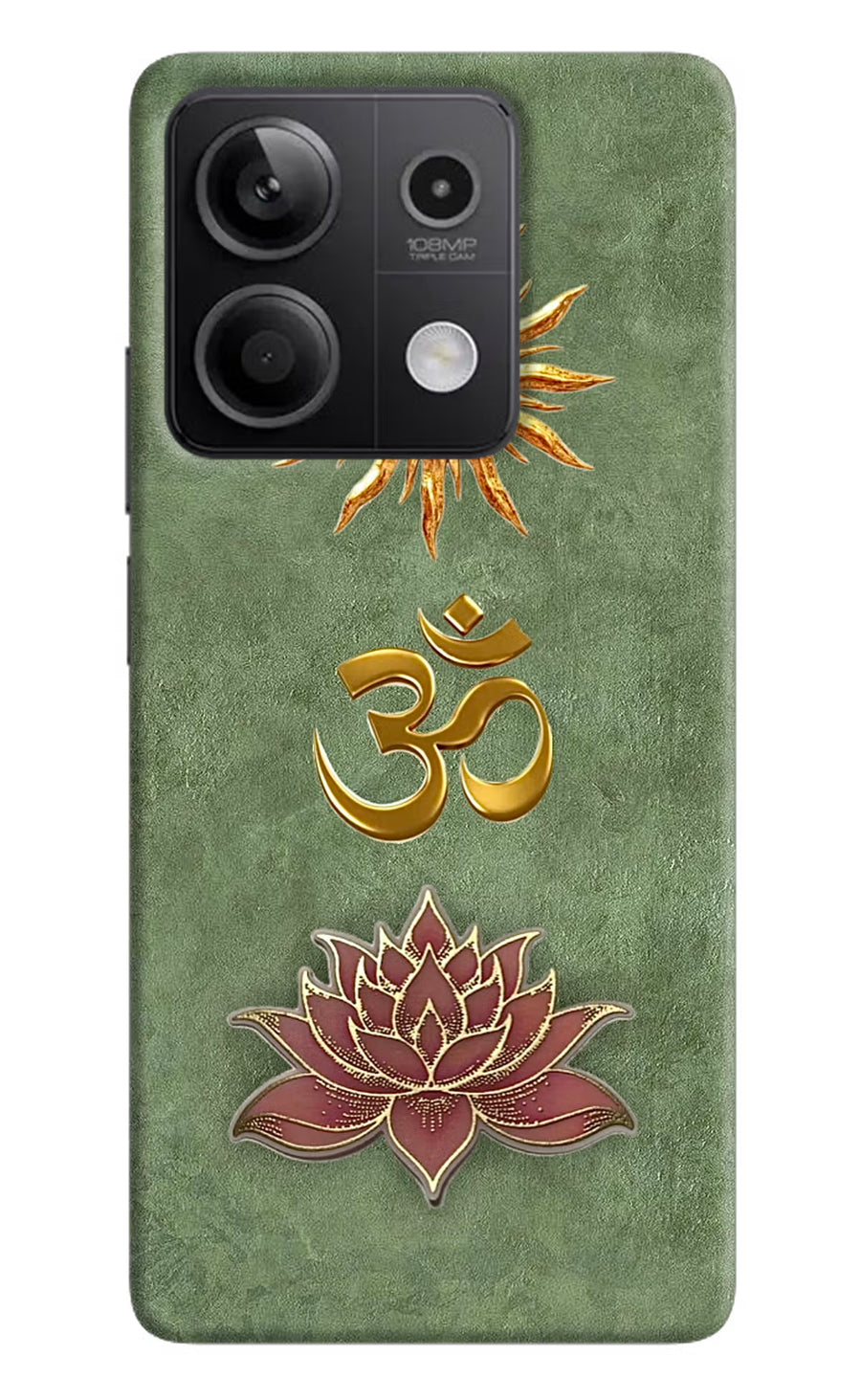 Om & Lotus Redmi Note 13 5G Back Cover, Hard case