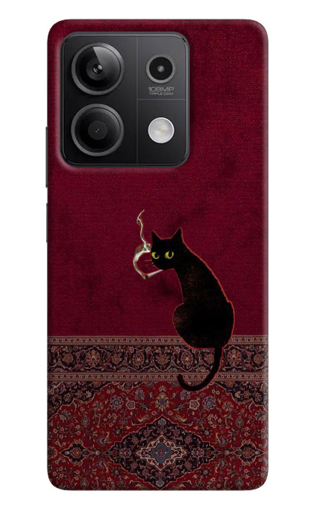 Midnight Cat Redmi Note 13 5G Hard Case Back Cover by Casekaro