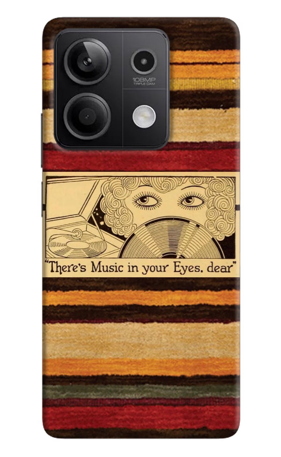 Vinyl Stripes Redmi Note 13 5G Back Cover, Hard case