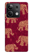 Maroon Elephant Redmi Note 13 5G Back Cover
