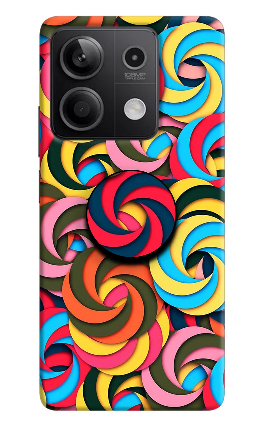 Spiral Pattern Redmi Note 13 5G Pop Case, Hard case
