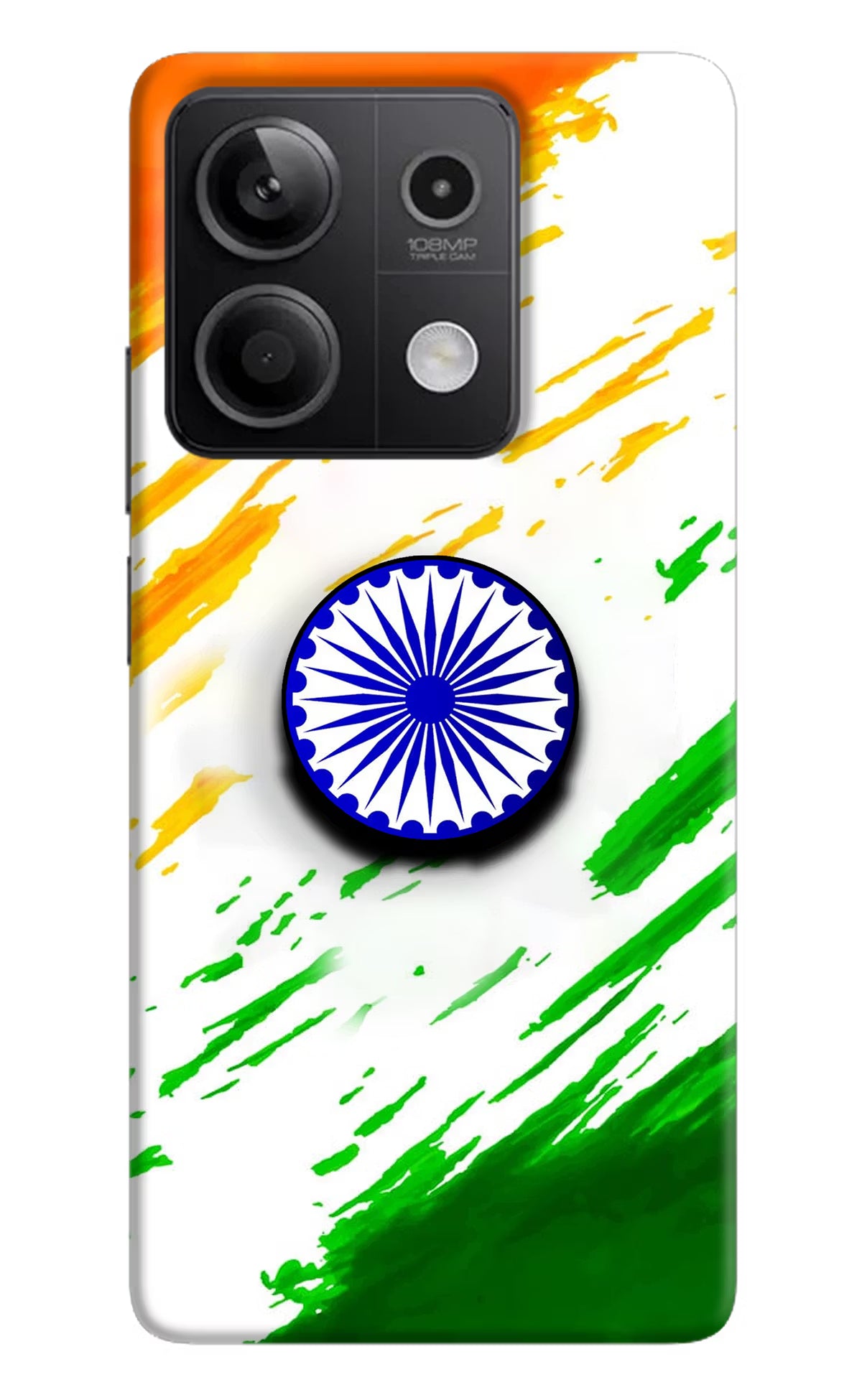 Indian Flag Ashoka Chakra Redmi Note 13 5G Pop Case by Casekaro