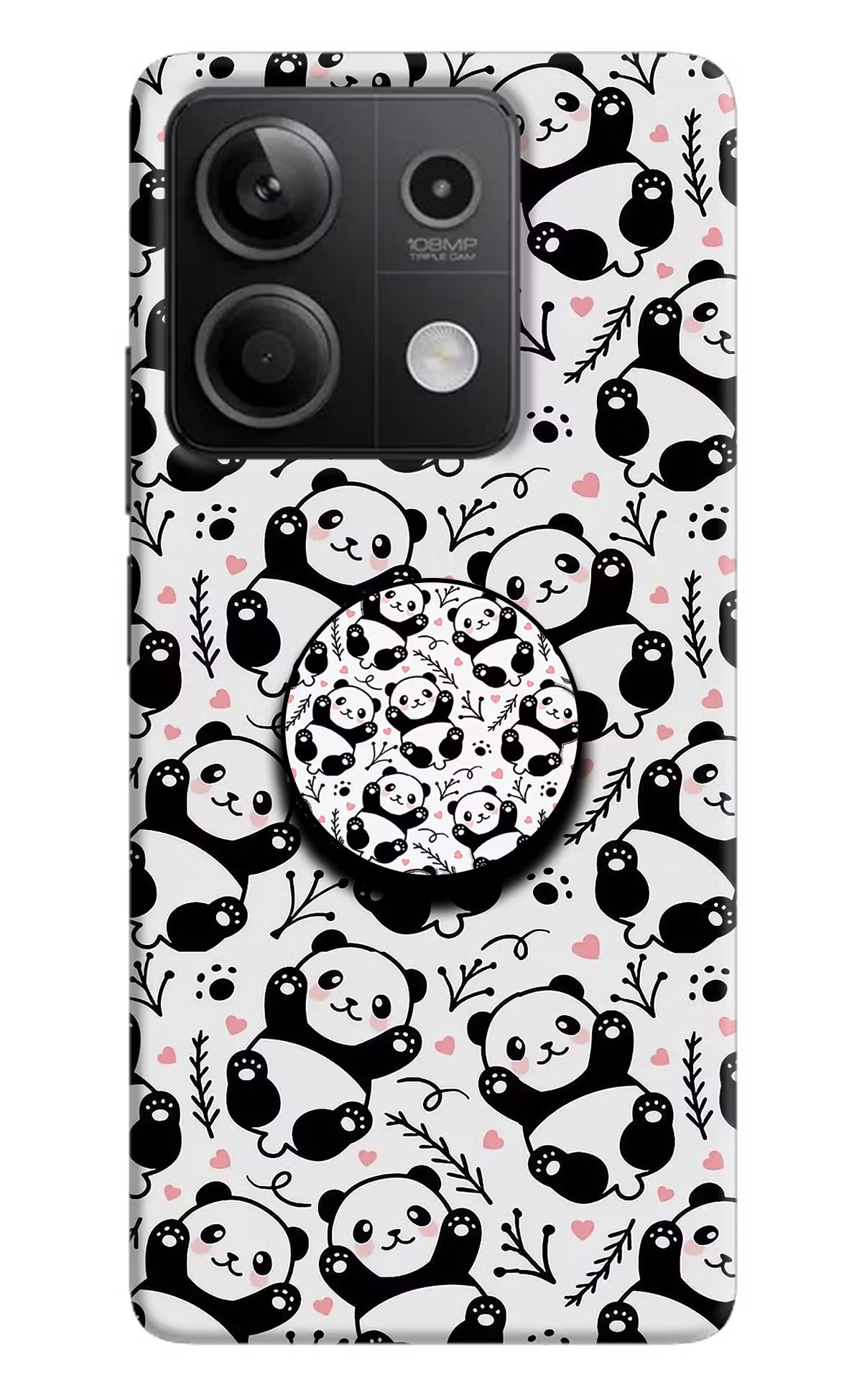 Cute Panda Redmi Note 13 5G Pop Case by Casekaro