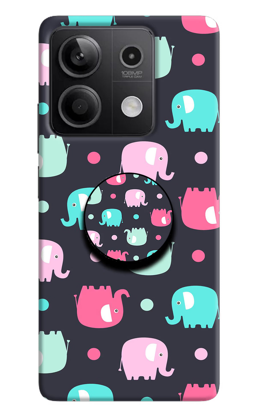 Baby Elephants Redmi Note 13 5G Pop Case, Hard case