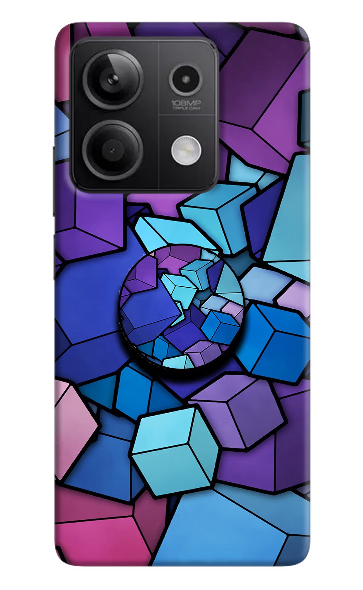 Cubic Abstract Redmi Note 13 5G Pop Case by Casekaro