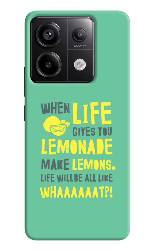 Quote Redmi Note 13 Pro 5G Hard Case Back Cover by Casekaro
