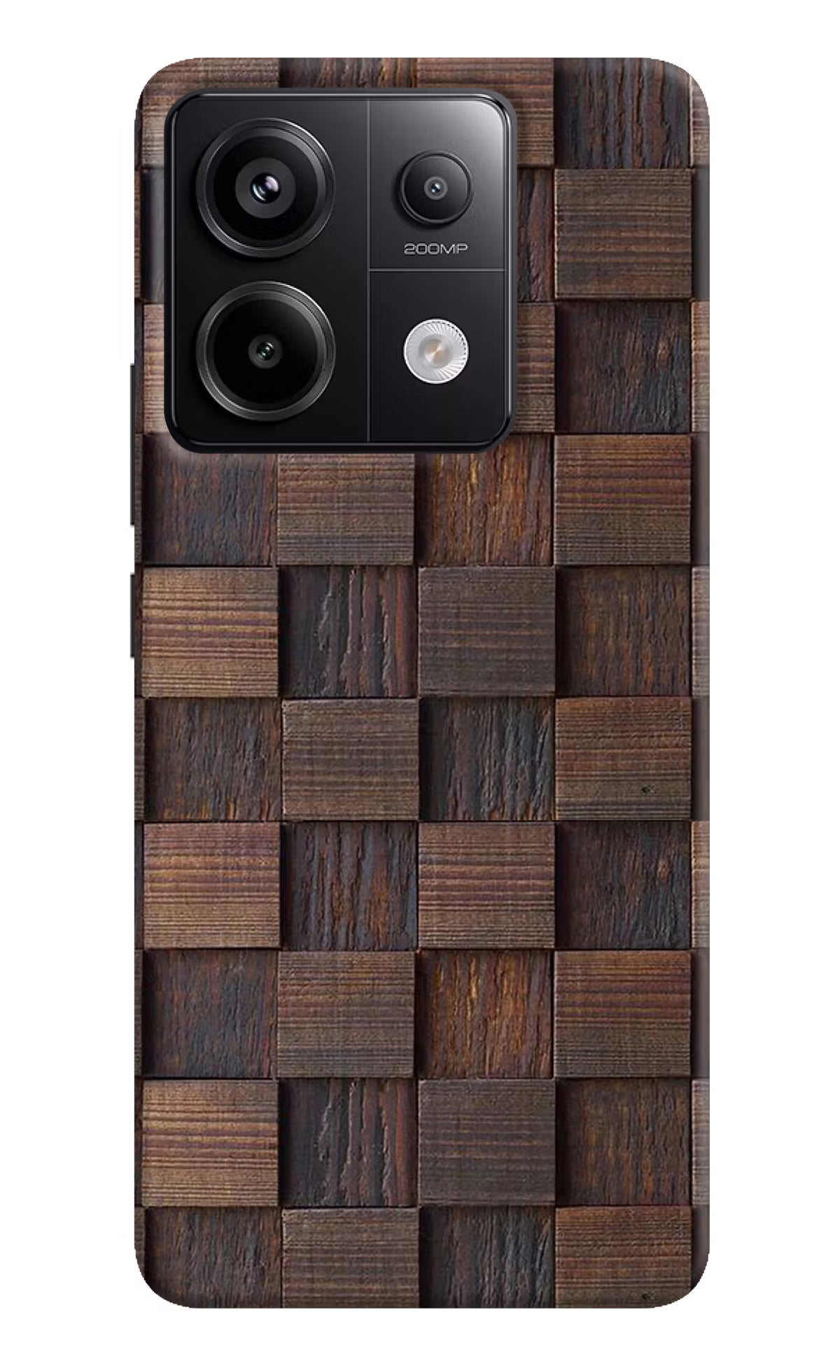 Wooden Cube Design Redmi Note 13 Pro 5G Hard Case Back Cover by Casekaro