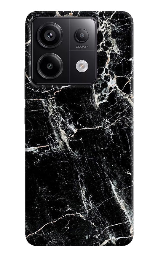 Black Marble Texture Redmi Note 13 Pro 5G Hard Case Back Cover by Casekaro