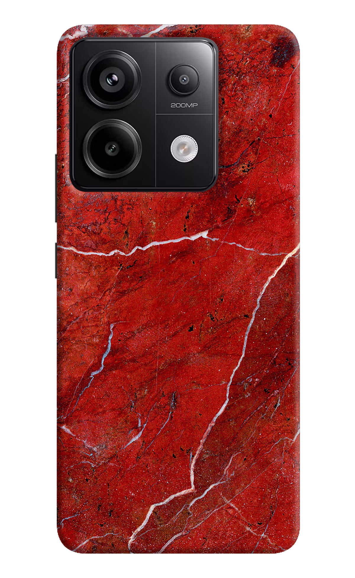 Red Marble Design Redmi Note 13 Pro 5G Hard Case Back Cover by Casekaro