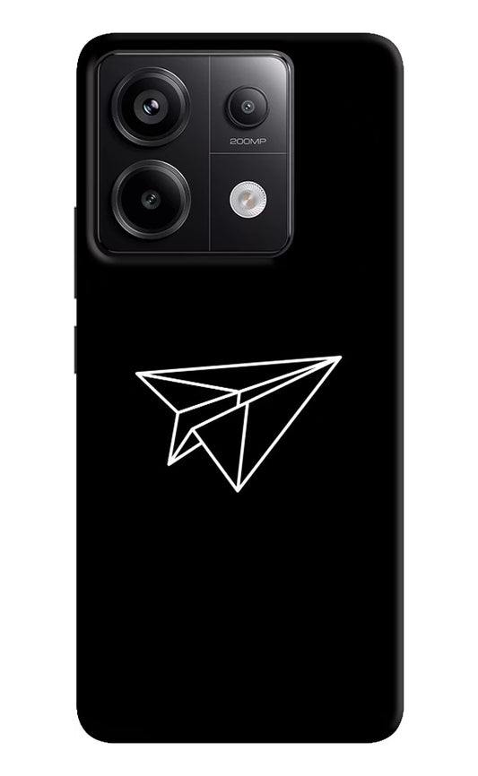 Paper Plane White Redmi Note 13 Pro 5G Hard Case Back Cover by Casekaro