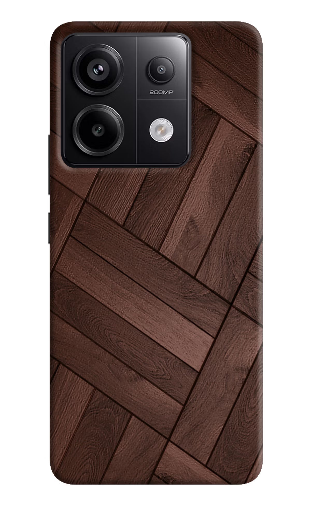 Wooden Texture Design Redmi Note 13 Pro 5G Hard Case Back Cover by Casekaro