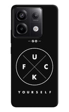 Go Fuck Yourself Redmi Note 13 Pro 5G Hard Case Back Cover by Casekaro
