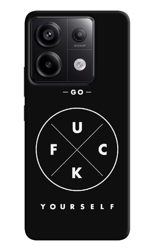 Go Fuck Yourself Redmi Note 13 Pro 5G Hard Case Back Cover by Casekaro