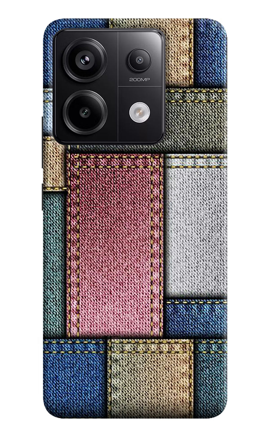 Multicolor Jeans Redmi Note 13 Pro 5G Back Cover, Hard case