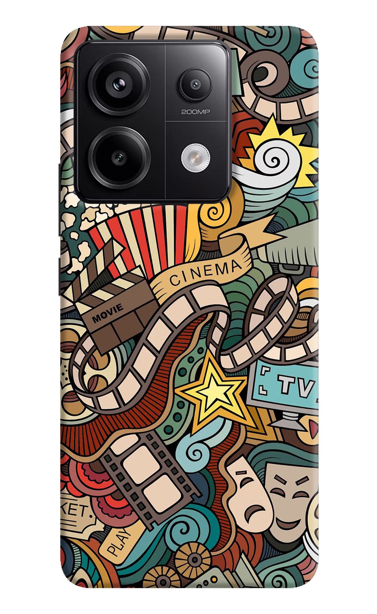 Cinema Abstract Redmi Note 13 Pro 5G Hard Case Back Cover by Casekaro