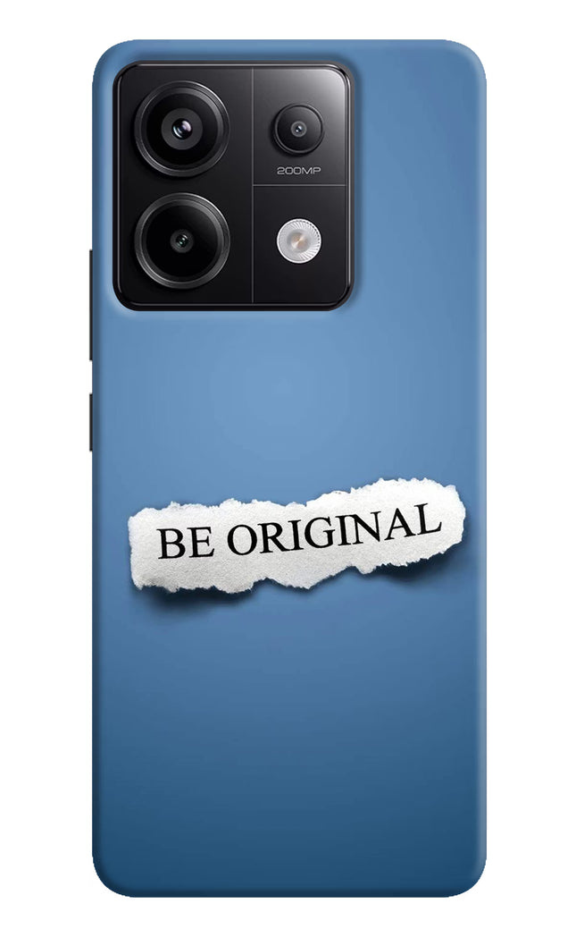 Be Original Redmi Note 13 Pro 5G Hard Case Back Cover by Casekaro
