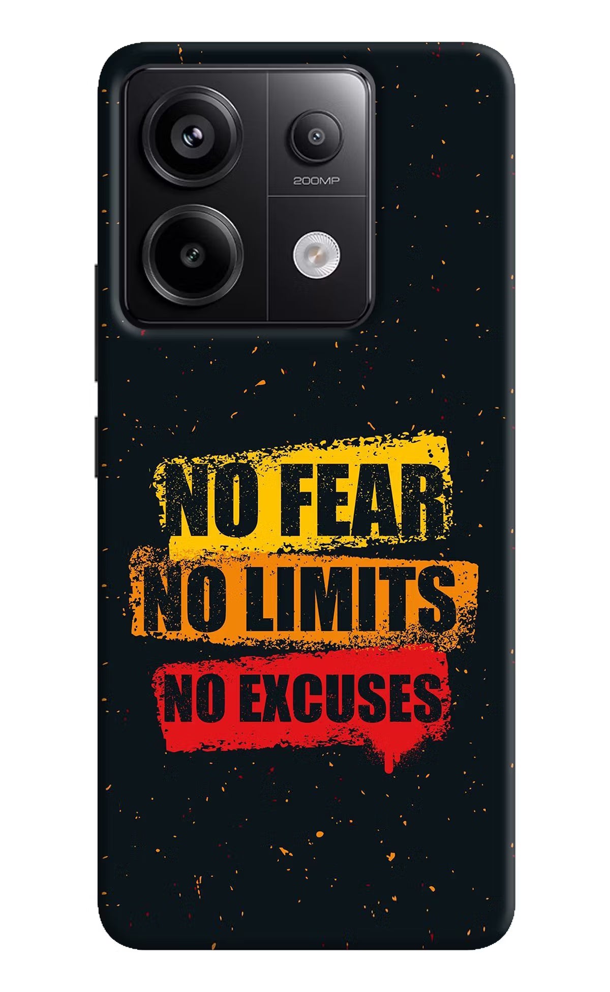 No Fear No Limits No Excuse Redmi Note 13 Pro 5G Hard Case Back Cover by Casekaro