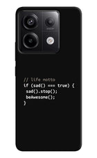 Life Motto Code Redmi Note 13 Pro 5G Hard Case Back Cover by Casekaro