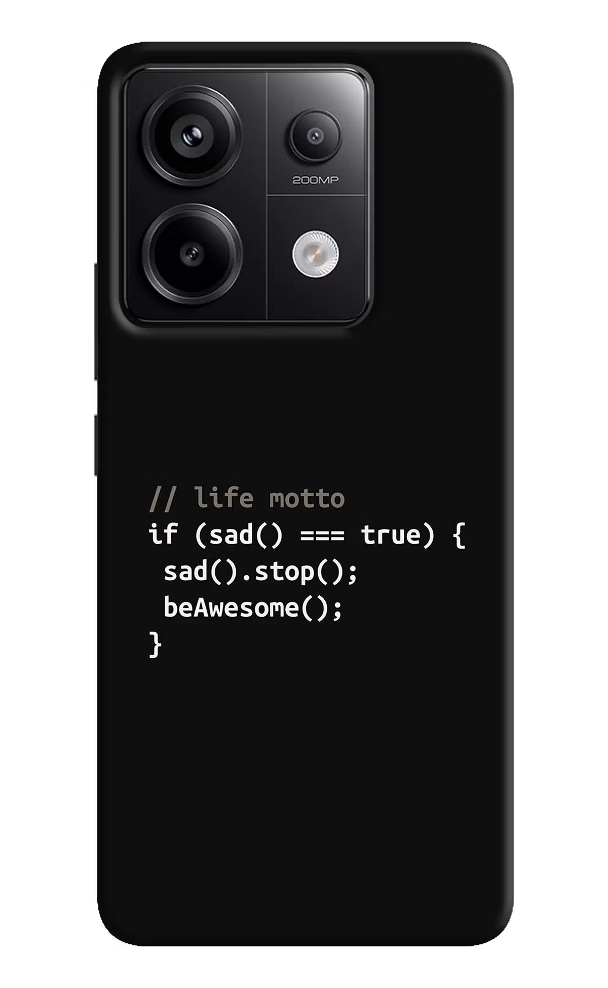 Life Motto Code Redmi Note 13 Pro 5G Hard Case Back Cover by Casekaro