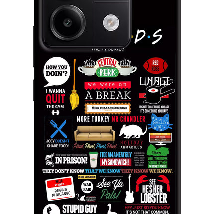 FRIENDS Redmi Note 13 Pro 5G Hard Case Back Cover by Casekaro