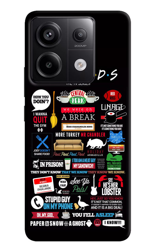 FRIENDS Redmi Note 13 Pro 5G Hard Case Back Cover by Casekaro