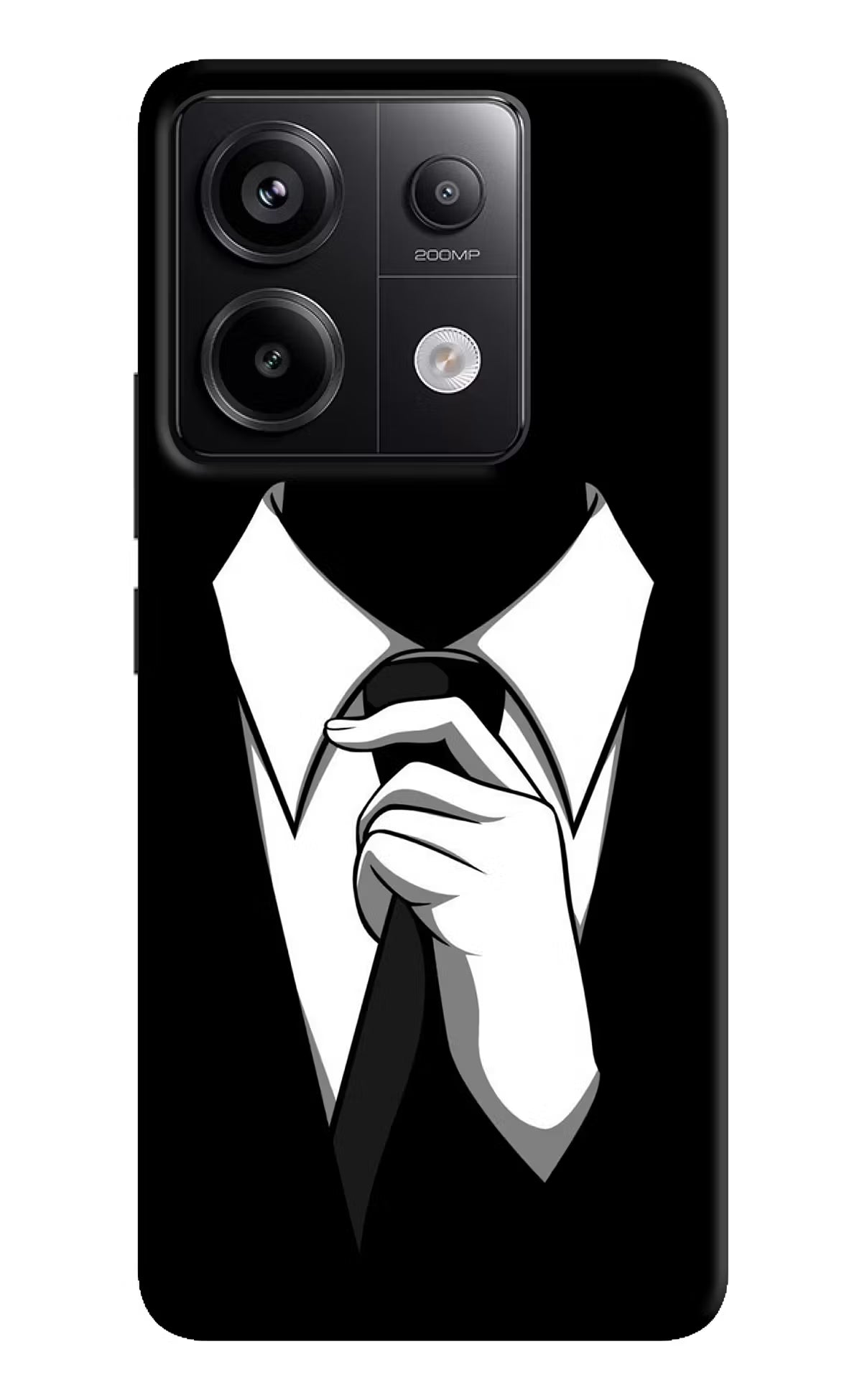 Black Tie Redmi Note 13 Pro 5G Hard Case Back Cover by Casekaro
