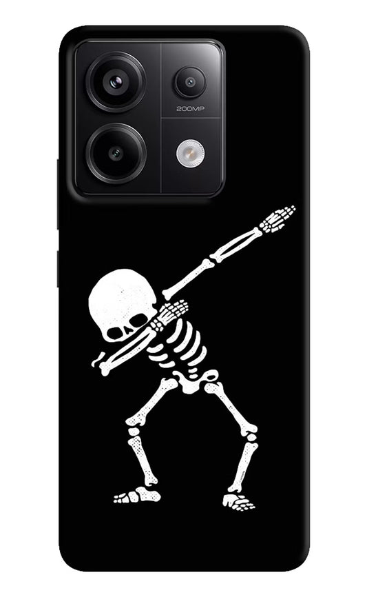 Dabbing Skeleton Art Redmi Note 13 Pro 5G Hard Case Back Cover by Casekaro