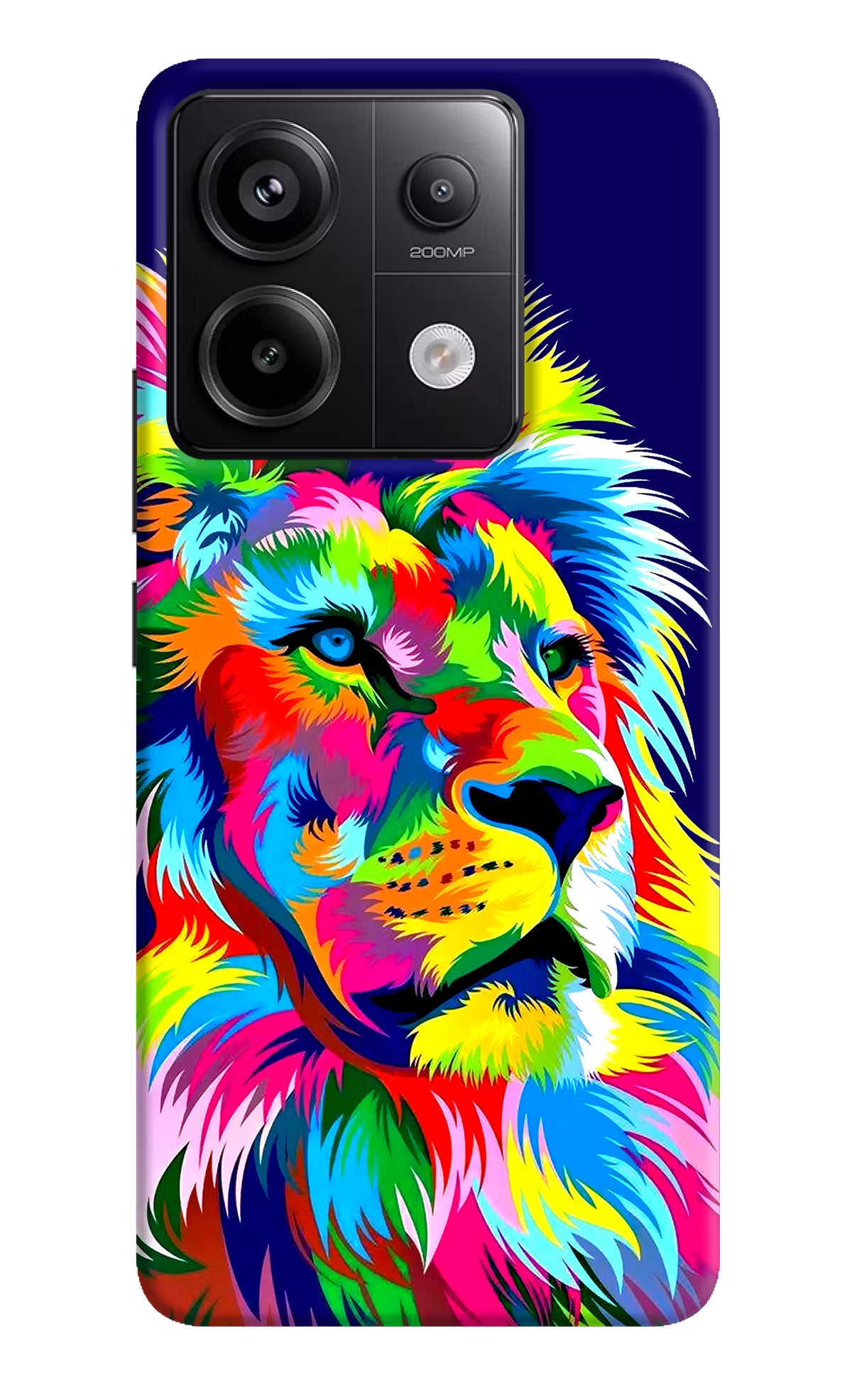 Vector Art Lion Redmi Note 13 Pro 5G Hard Case Back Cover by Casekaro