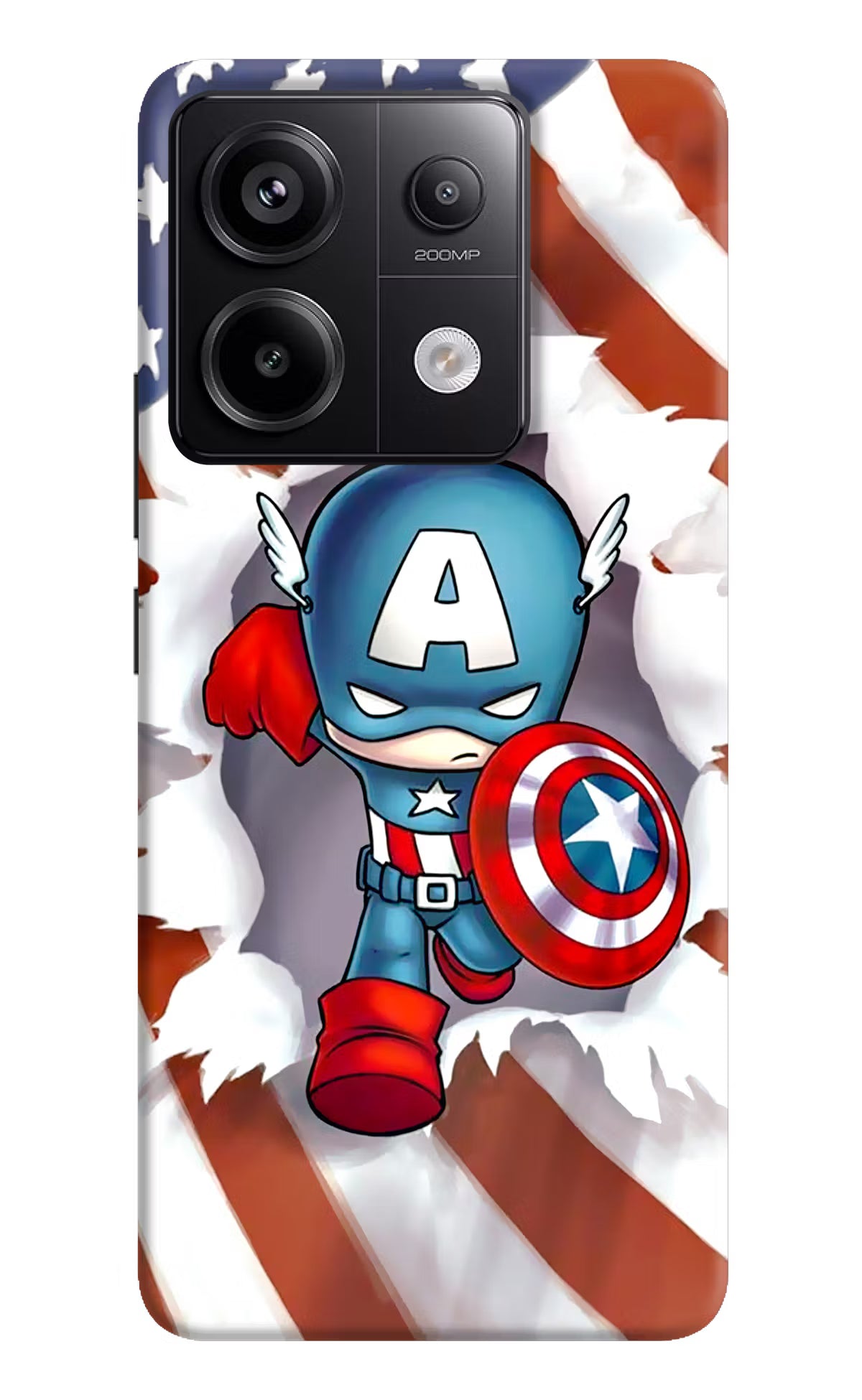 Captain America Redmi Note 13 Pro 5G Hard Case Back Cover by Casekaro