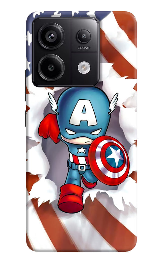 Captain America Redmi Note 13 Pro 5G Hard Case Back Cover by Casekaro