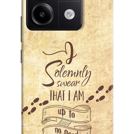 I Solemnly swear that i up to no good Redmi Note 13 Pro 5G Hard Case Back Cover by Casekaro