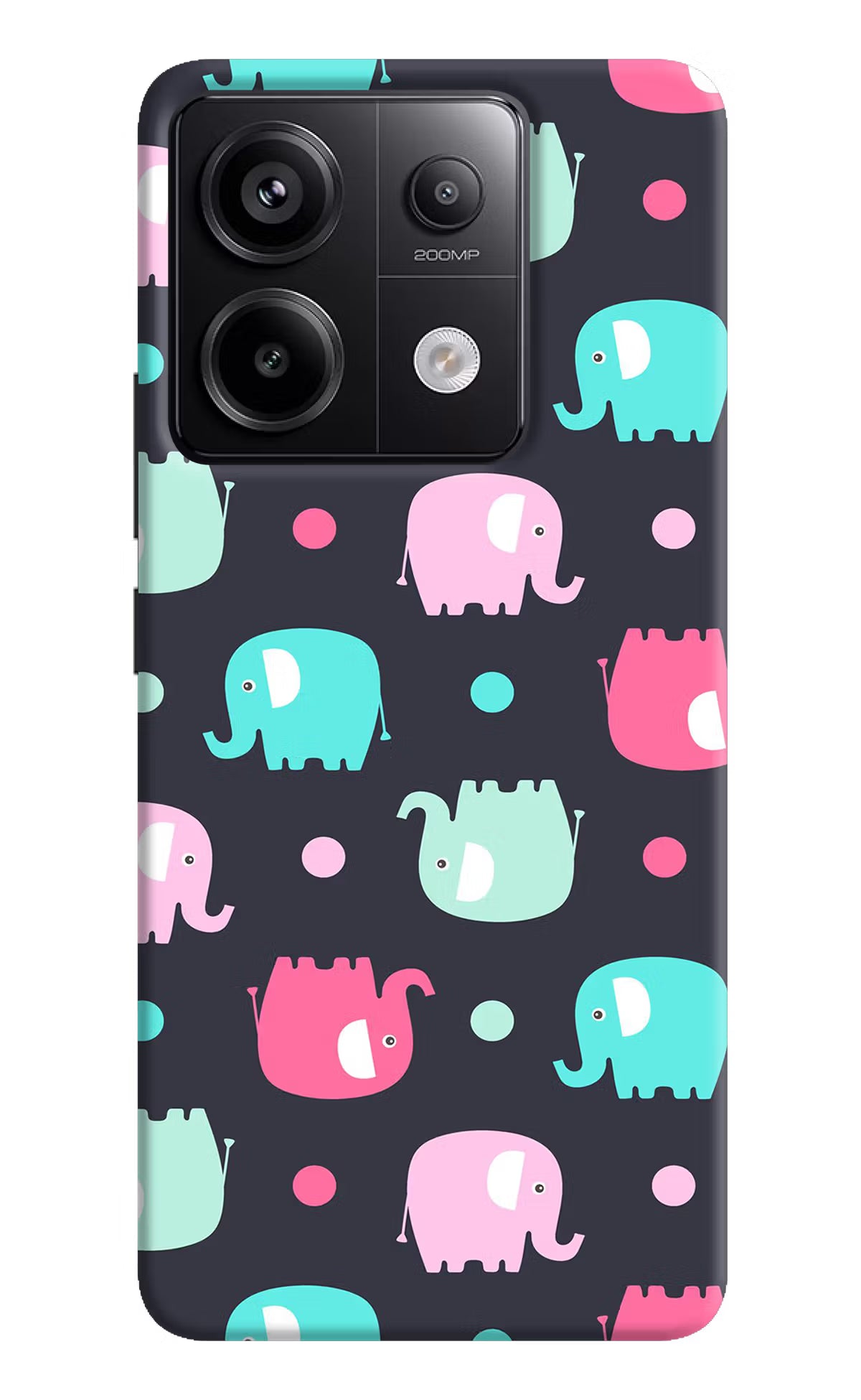 Elephants Redmi Note 13 Pro 5G Hard Case Back Cover by Casekaro