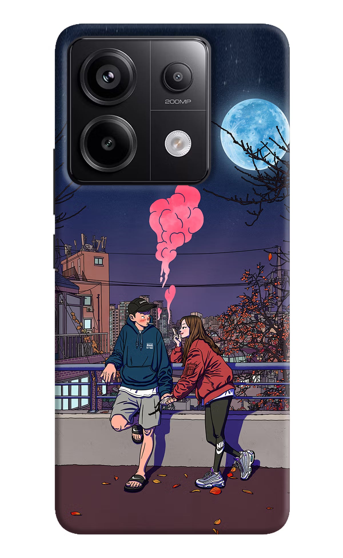Chilling Couple Redmi Note 13 Pro 5G Hard Case Back Cover by Casekaro