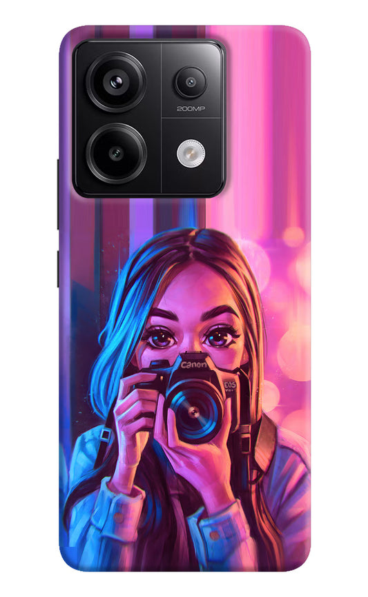 Girl Photographer Redmi Note 13 Pro 5G Hard Case Back Cover by Casekaro