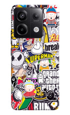Sticker Bomb Redmi Note 13 Pro 5G Hard Case Back Cover by Casekaro