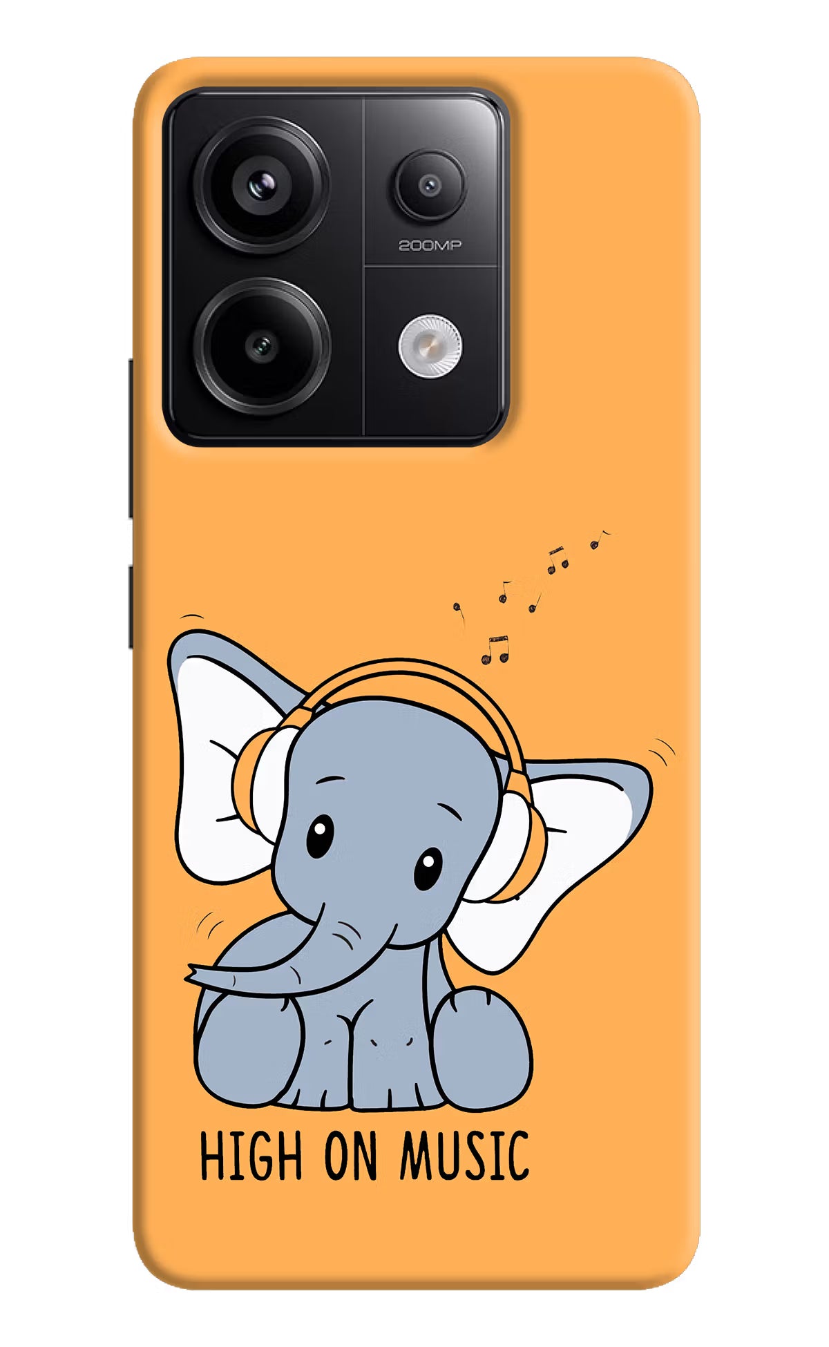 High On Music Redmi Note 13 Pro 5G Hard Case Back Cover by Casekaro